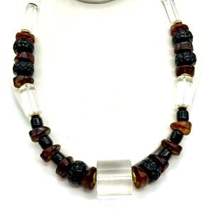 Vintage lucite necklace, unsigned CADORO 🤎